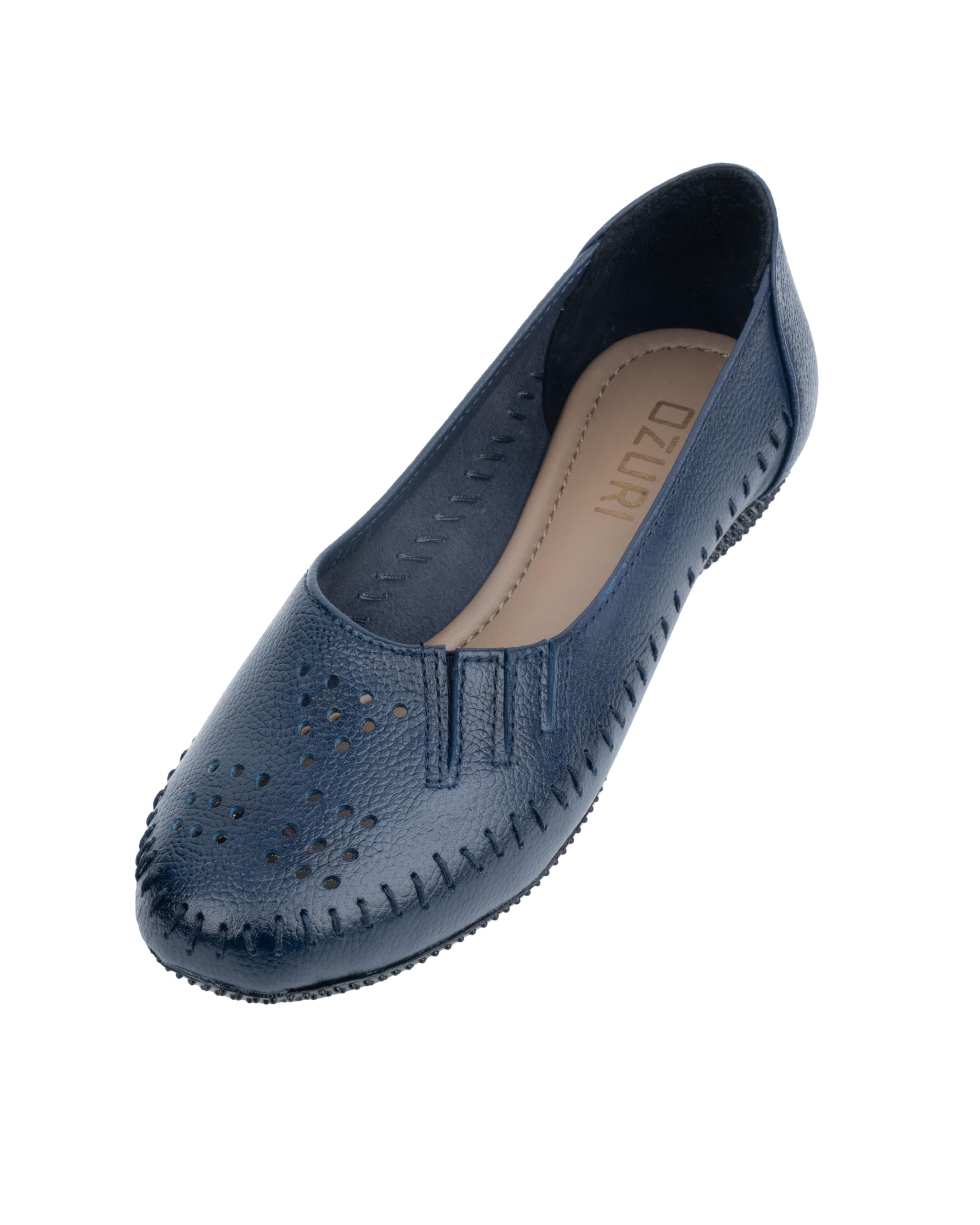 OZURI Women Comfortable Leather Ballerinas | Casual and Formal Footwear (Navy Blue, 3) (B0CKL583HV) Amazon Price History, Amazon Price Tracker