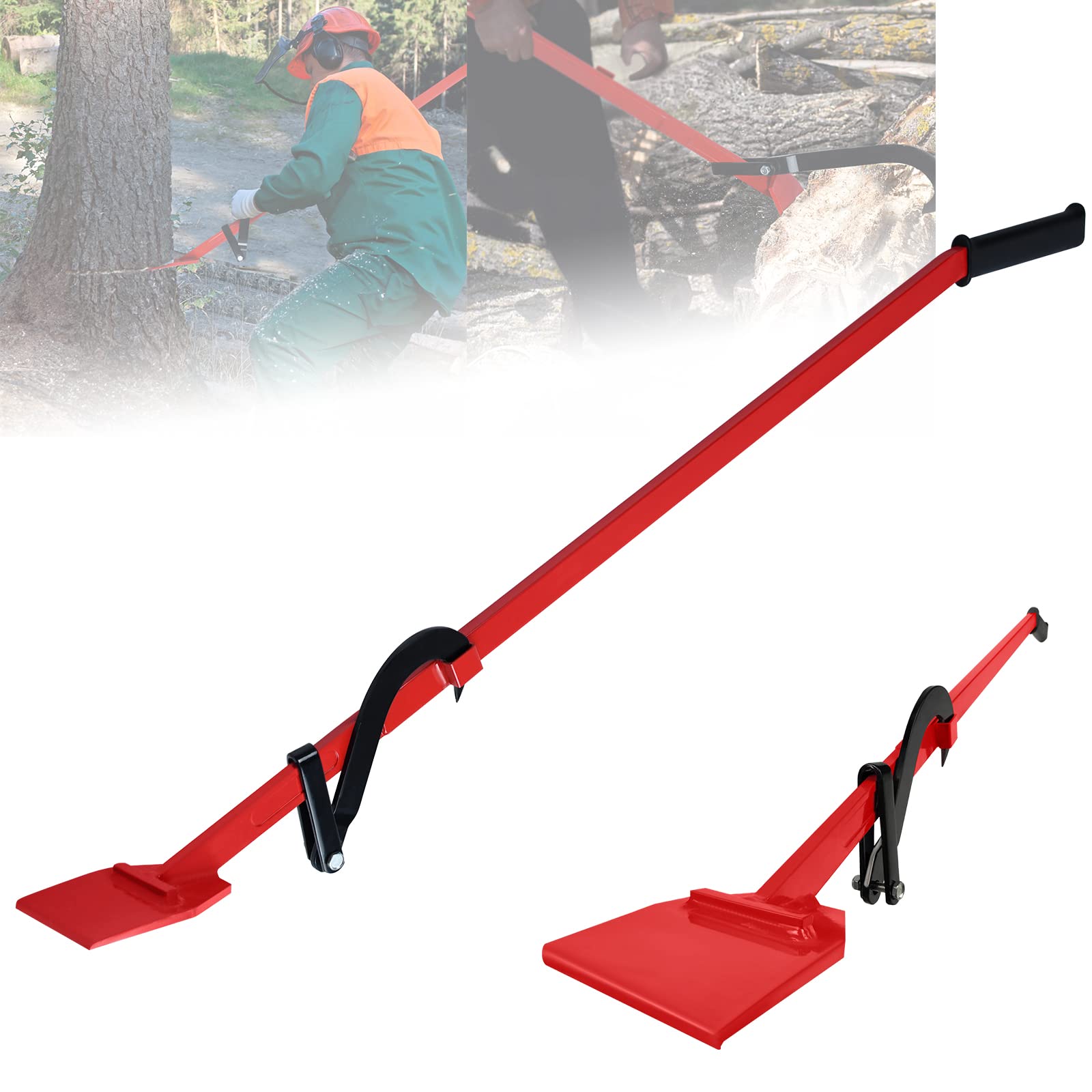 Sollevatore Per Tronchi 130 Cm - Paletta In Acciaio Con Gancio Reversibile E Impugnatura Antiscivolo - Foto 3