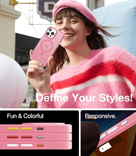 Miniatura 2 de TORRAS Magnetic Guardian - Funda para iPhone 15 Pro Max, probada contra caídas de grado militar compatible con MagSafe Funda delgada para iPhone 15