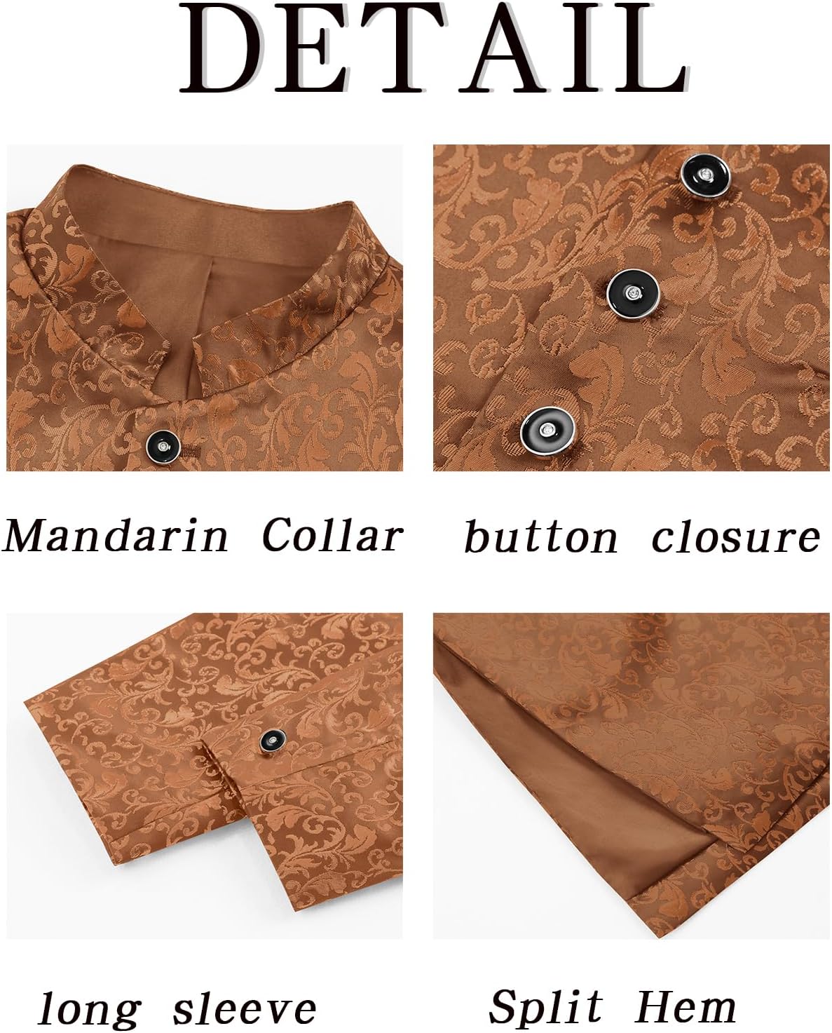 Runcati Mens Kurta Sherwani Coats Kaftan Indian Ethnic Royal Suits Mandarin Collar Wedding Festive Party Blazer