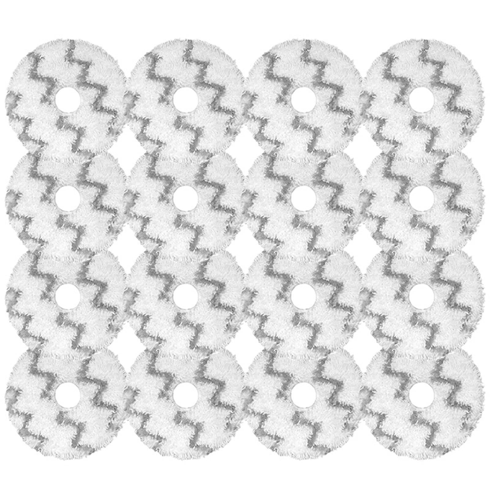 Genterun 16 Pcs Replacement Mop Cloth, Compatible For Xiaomi, Compatible For Roidmi, Eva Self-Cleaning Emptying Robot Vacuum Sdj06rm Spare Parts Mop Rags Fit Accessories(16 Pcs)