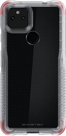 Ghostek Covert Clear Pixel 5a Case with Super Slim Fit Design and Secure Hand Grip Tough Shockproof Heavy Duty Protection Wireless Charging Compatible Cover for 2021 Google Pixel 5a 6.2 Inch Clear