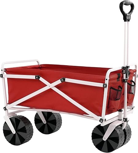 Miniatura 8 de YSC Plegable plegable playa al aire libre utilitario vagón (negro)