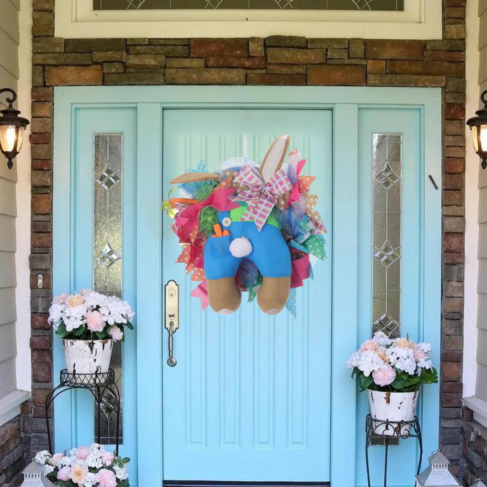 Flor artificial de Pascua para decoración del hogar, decoración de puerta delantera, primavera 062200