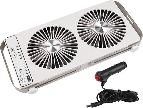 for caravan Roof Vent Fan, RV Roof Mounted Ventilation Cooling Fan With Adjustable Airflow Reversible Airflow, Rain Sensor For Motorhome And for caravanWhite