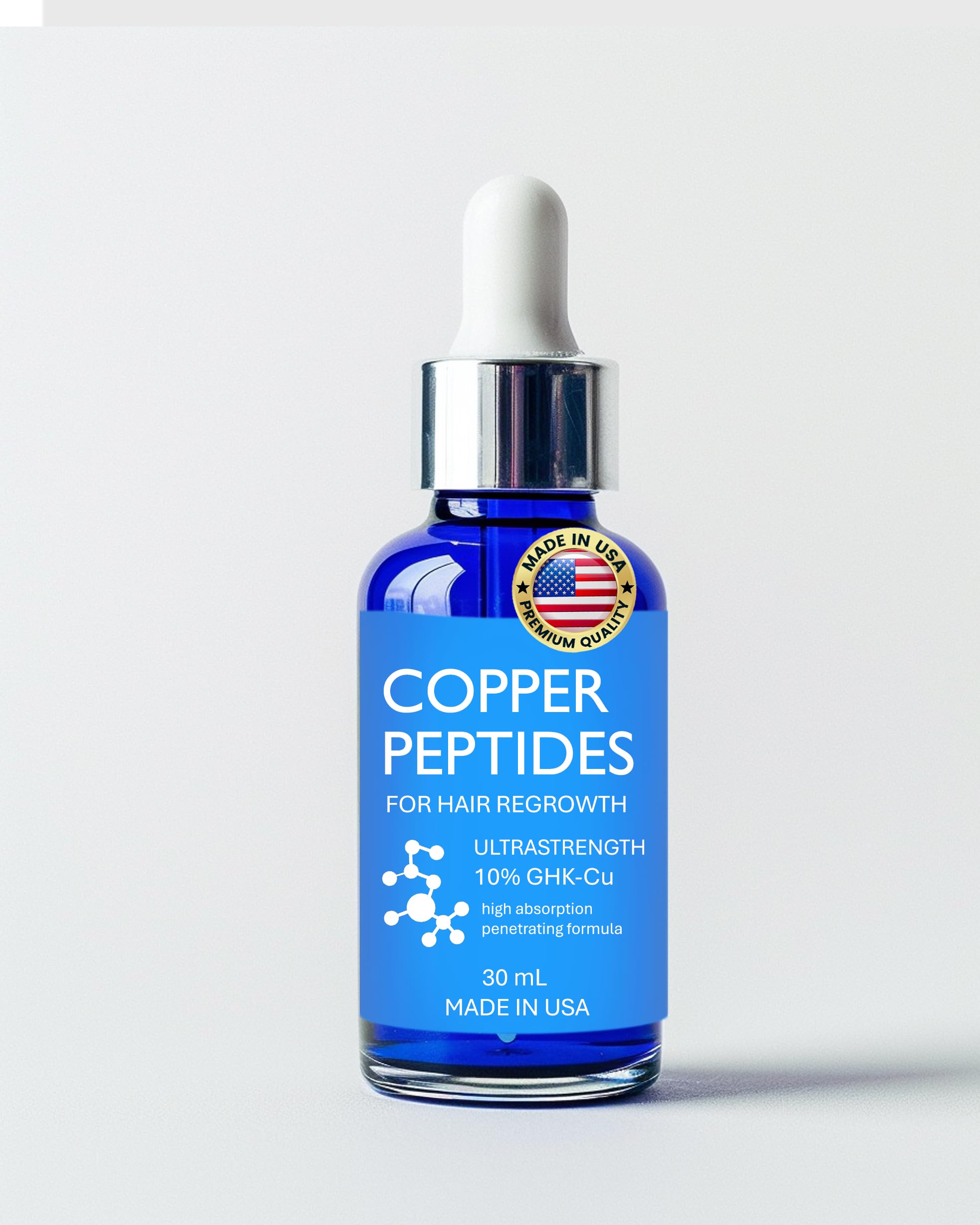 Amazon.com : Copper Peptides for Hair Growth - Ultrastrong 10% Copper  Peptide Serum for Hair Liposomal 7x Absorption - MADE IN USA : Beauty &  Personal Care