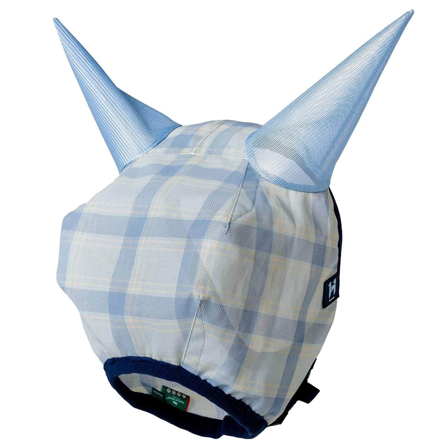Masque oreilles Cob Horseware Newmarket anti-mouches cheval bleu marine