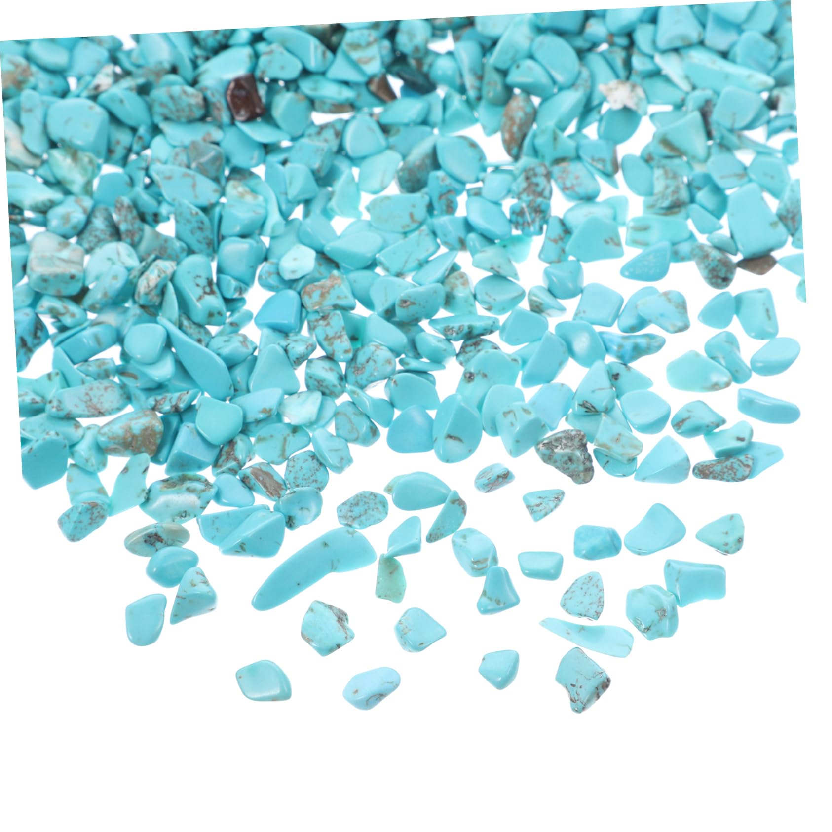 DOITOOL Aquarium Rocks 2 Bags of Natural Turquoise Gravel Fish Tank Supplies Decorative Stones