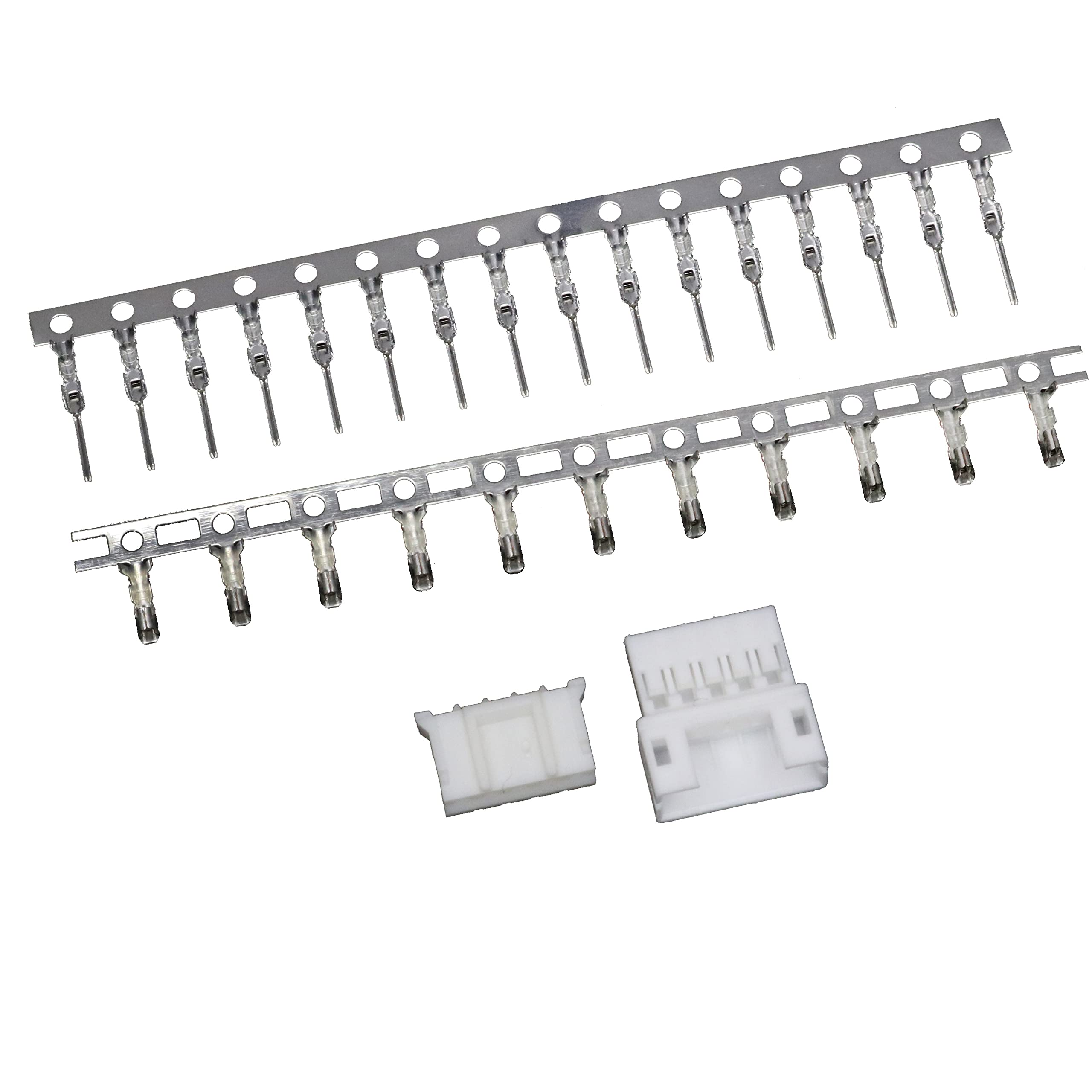PH/PHA 2.0mm 5-pin Wire-to-Wire Crimp Connector Plug + Wire Socket + Crimps, Pack of 100 Compatible With JST PH/JST PHA