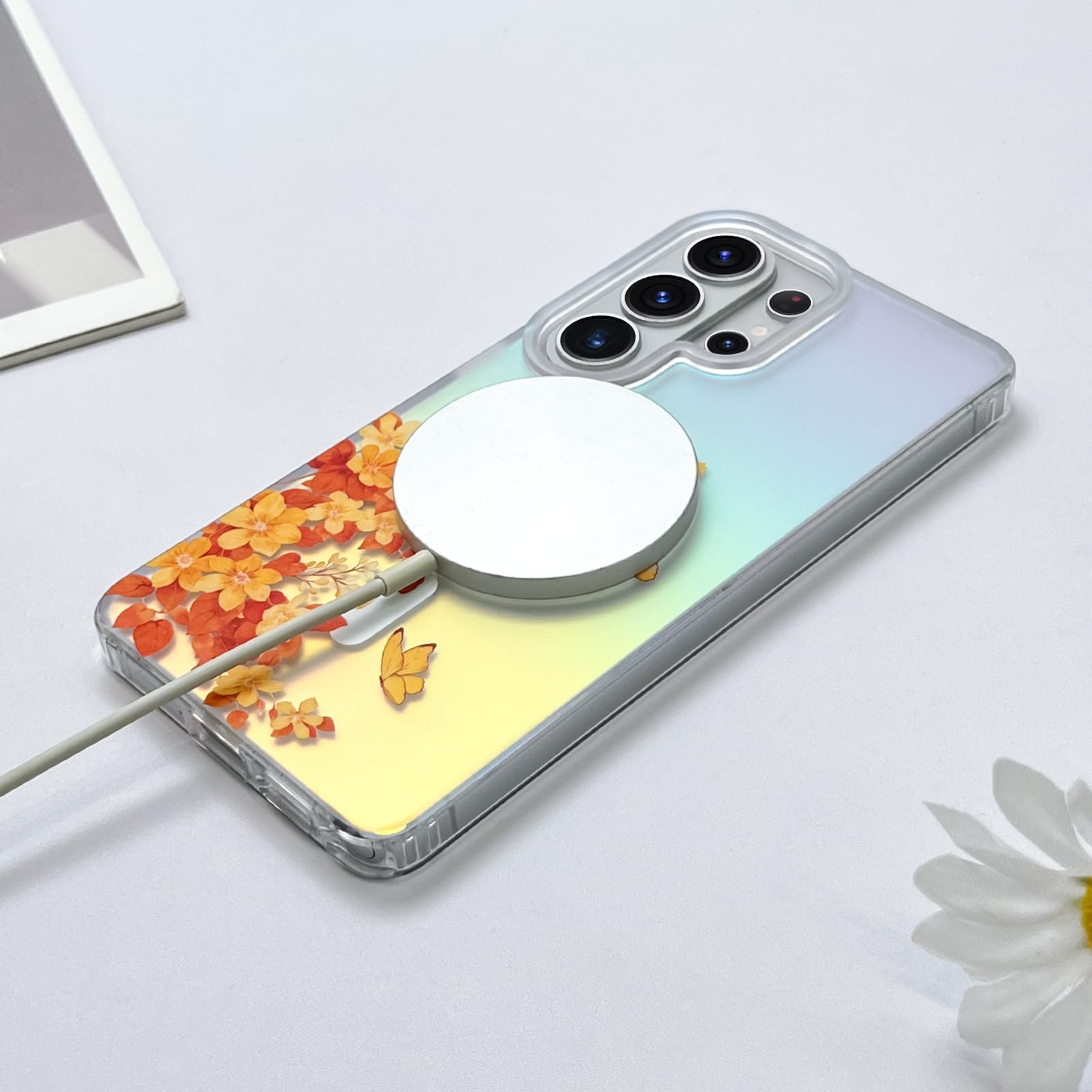 SAKUULO Custodia magnetica iridescente per Samsung Galaxy S26 Ultra