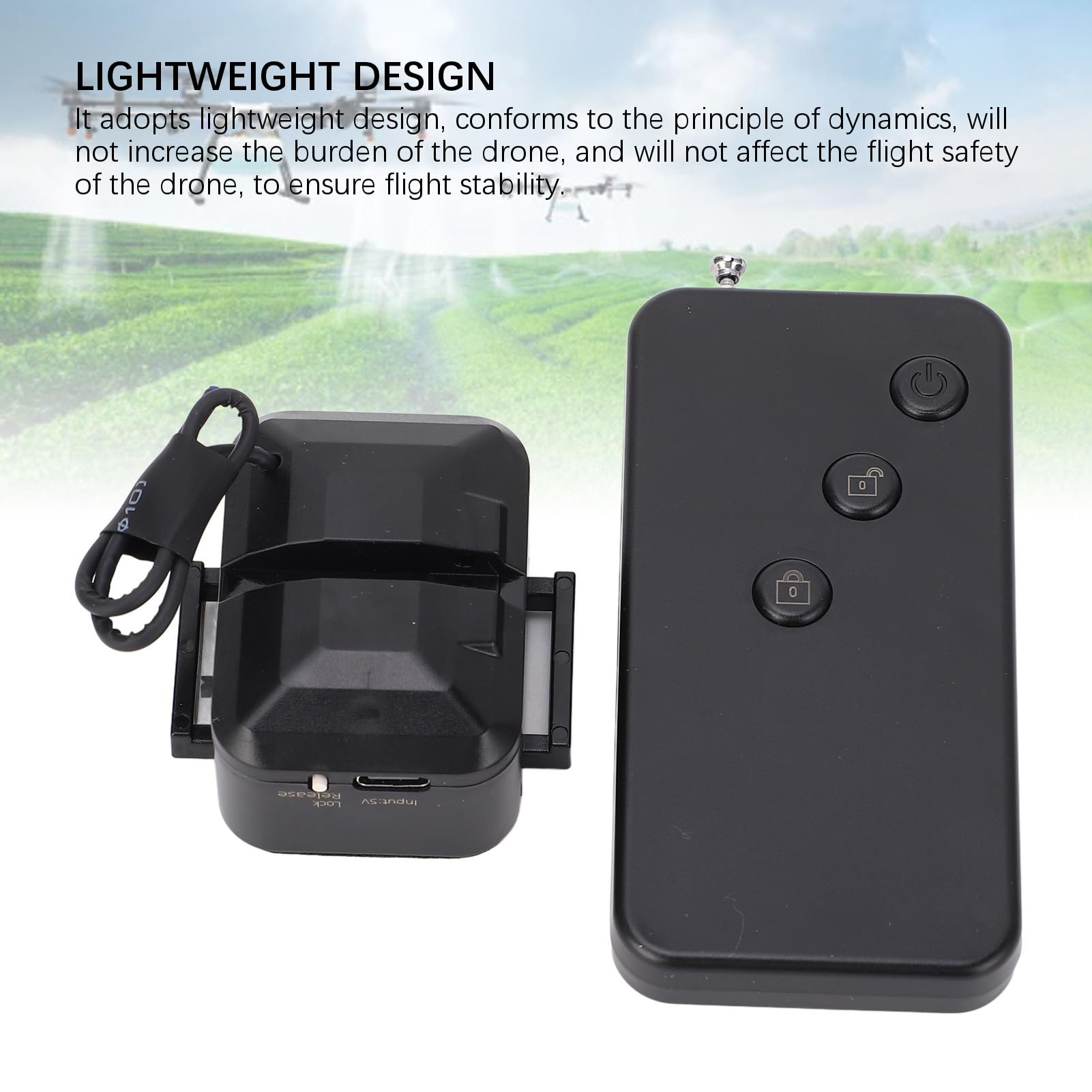 RiToEasysports de Liberación de Carga útil de Drones, de Caída de Airdrop de Drones de Drones de Transporte de Drones Ligeros de Liberación Rápida de Control de Control Remoto de Control de