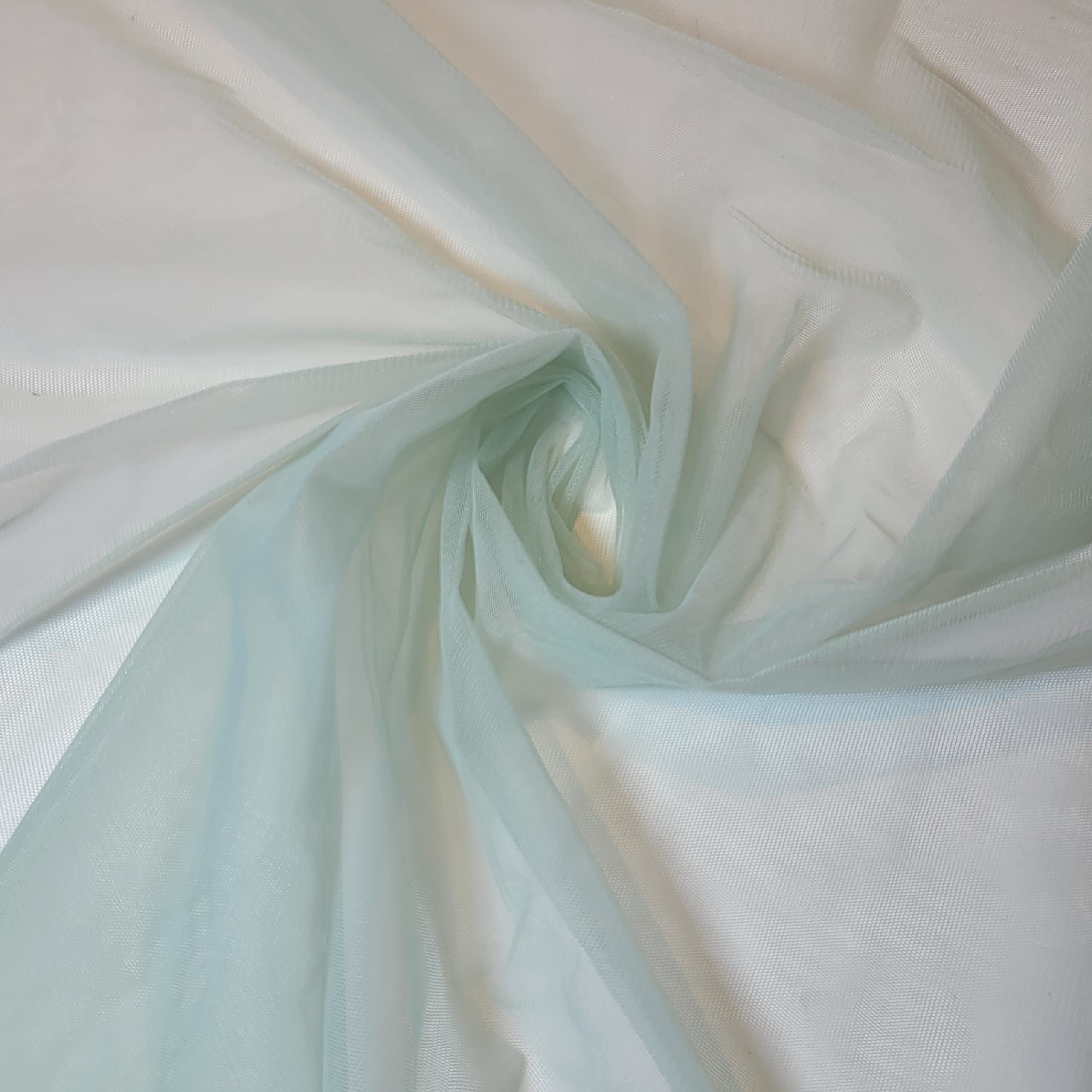 *Clearence*Wedding Arch MESH NET Fabric Sash Bows Wedding Table Runner (150cm Wide) by The Meter (Sage, 1 Meter) — image 1