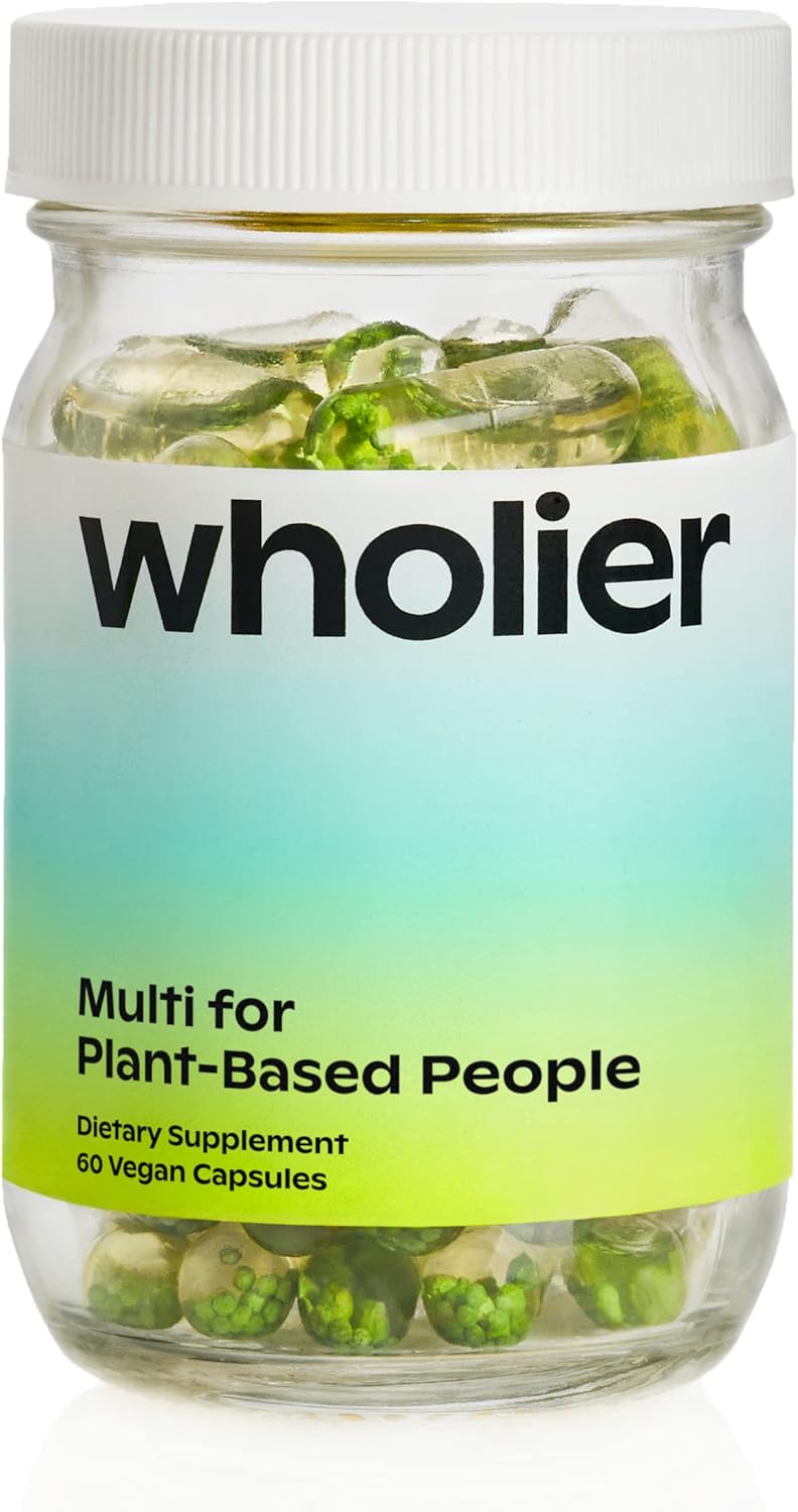 wholier PlantBased Multivitamin. Omega3 DHA + EPA, Vitamin D