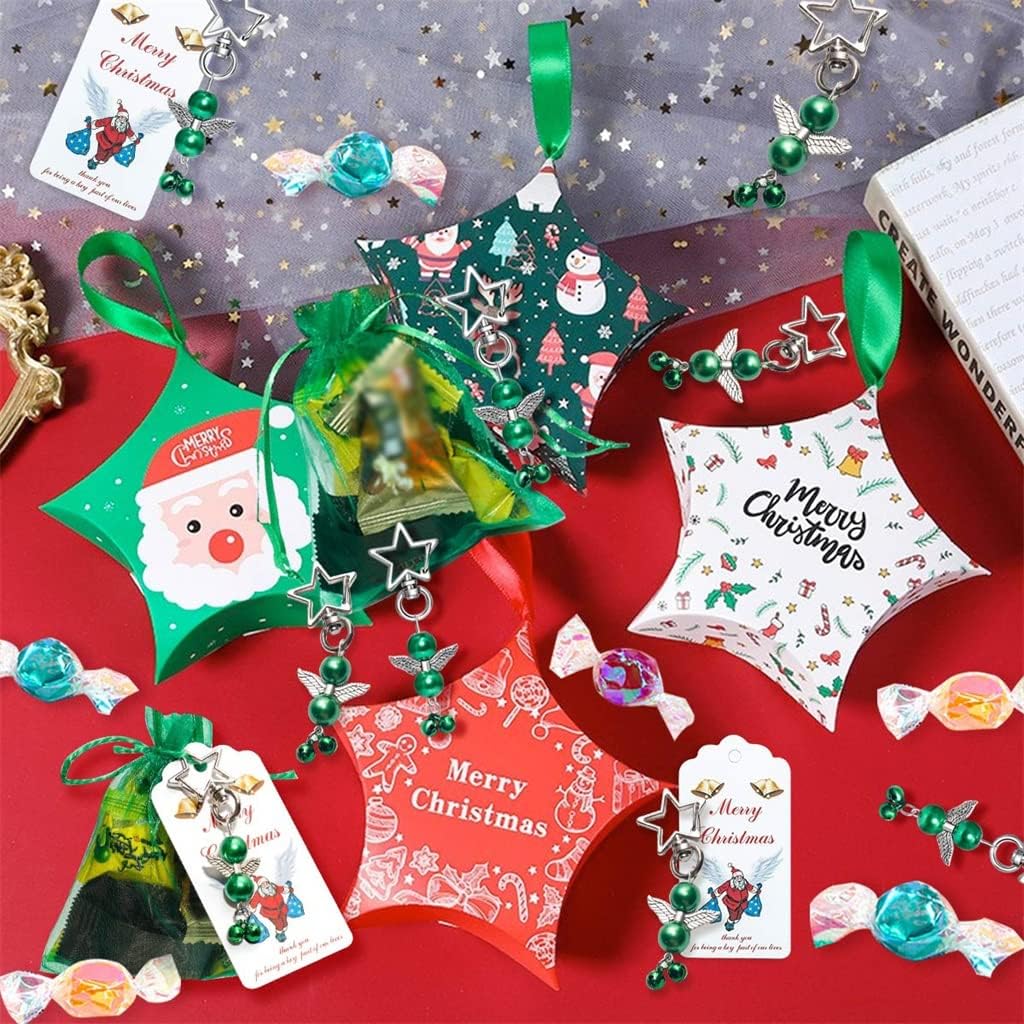 WGTYOA 20 Piece Party Favor Decorative Metal during Gift Bag Set Pattern DIY Card Ornament