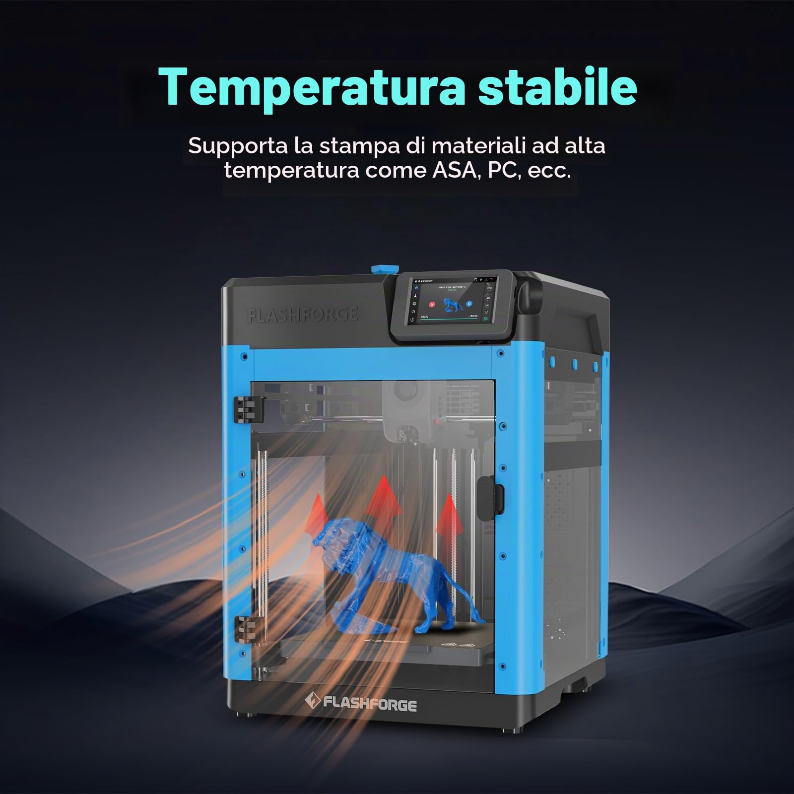 FLASHFORGE Adventurer 5M Kit di custodia, design fai-da-te, adatto per la stampa di filamenti ad alta temperatura, come ABS, ASA e PC