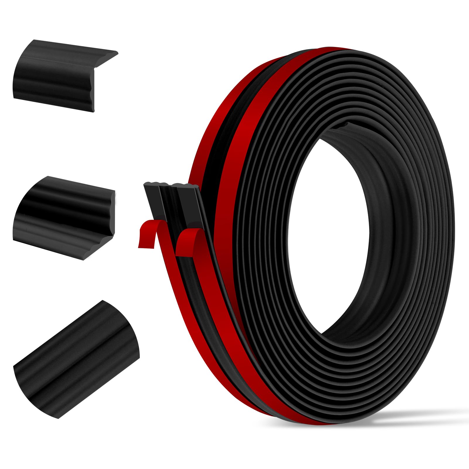 Edging Strip Peel And Stick Self Adhesive Trim 6 Meters Wall Corner Protectors Flexible Moulding Trim For Tile, Countertop, Flooring Caulk Molding,Furniture Protector Guards