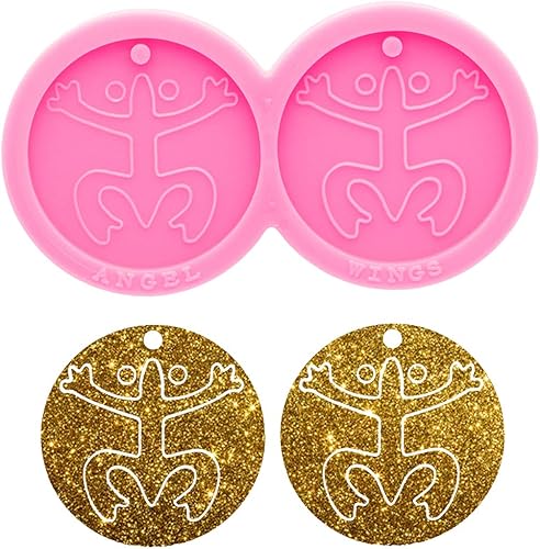 Moldes de silicona superbrillantes para aretes de resina, moldes para manualidades, llavero hecho a mano, moldes epoxi, fabricación de joyas, aretes