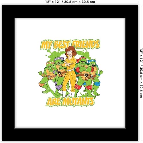 Miniatura 7 de Trends International Gallery Pops Nickelodeon Teenage Mutant Ninja Turtles - Póster de pared de My Best Friends, 12 x 12 pulgadas, versión enmarcada