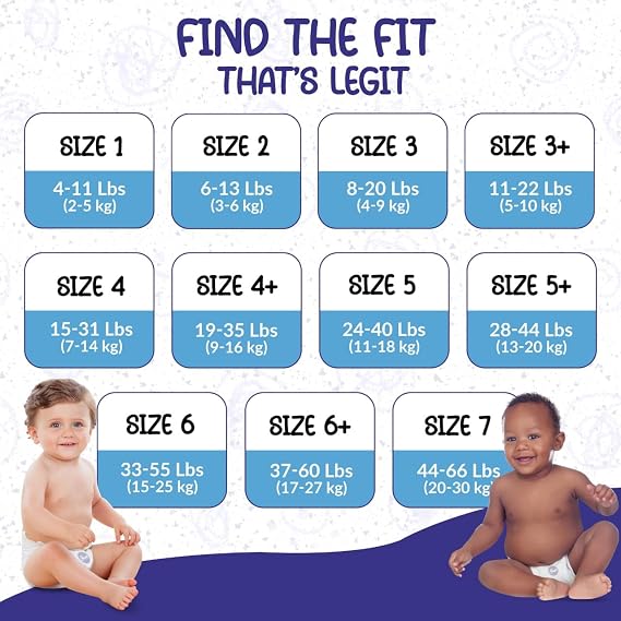 SOHO|Sleepy Natural Baby Diapers, Made from Organic Cotton and Bamboo Extract, Ultimate Comfort and Dryness, Disposable Diapers (Size 1 | 40 Count | Child Weight 4-11 lbs)
