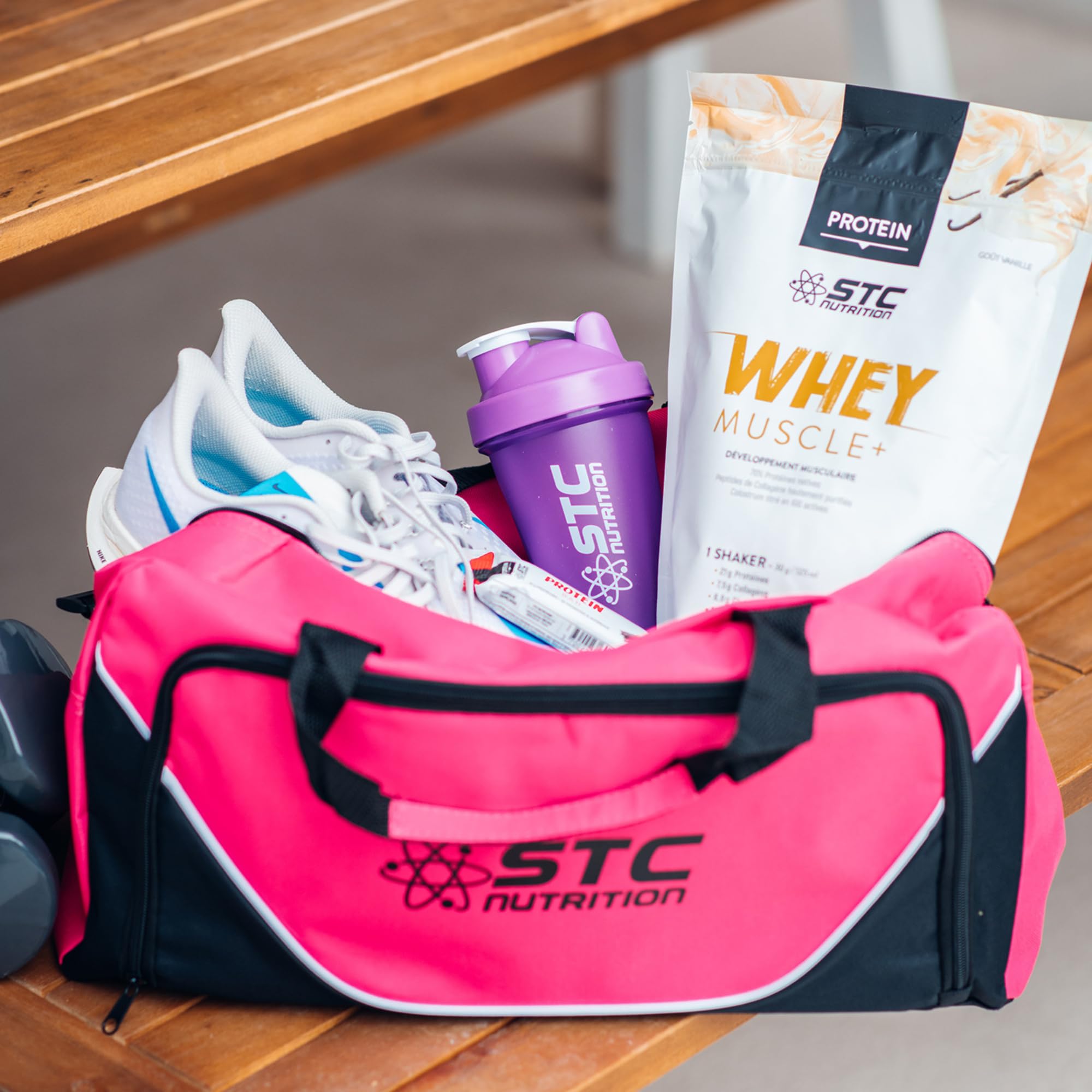 STC NUTRITION - Whey Muscle+ - Protéines Natives - Développement Muscle Sec - Innovation Brevetée Aminolise 100% Digeste - Sans Colorants, Sans Gluten - 25 Shakers - Doypack 750g - Vanille