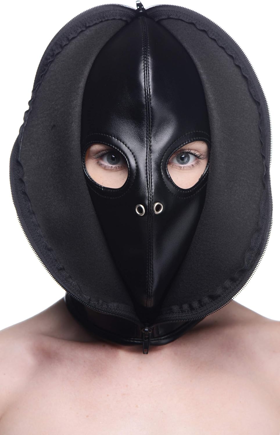 Master Series Strict Zip Front Bondage Hood
