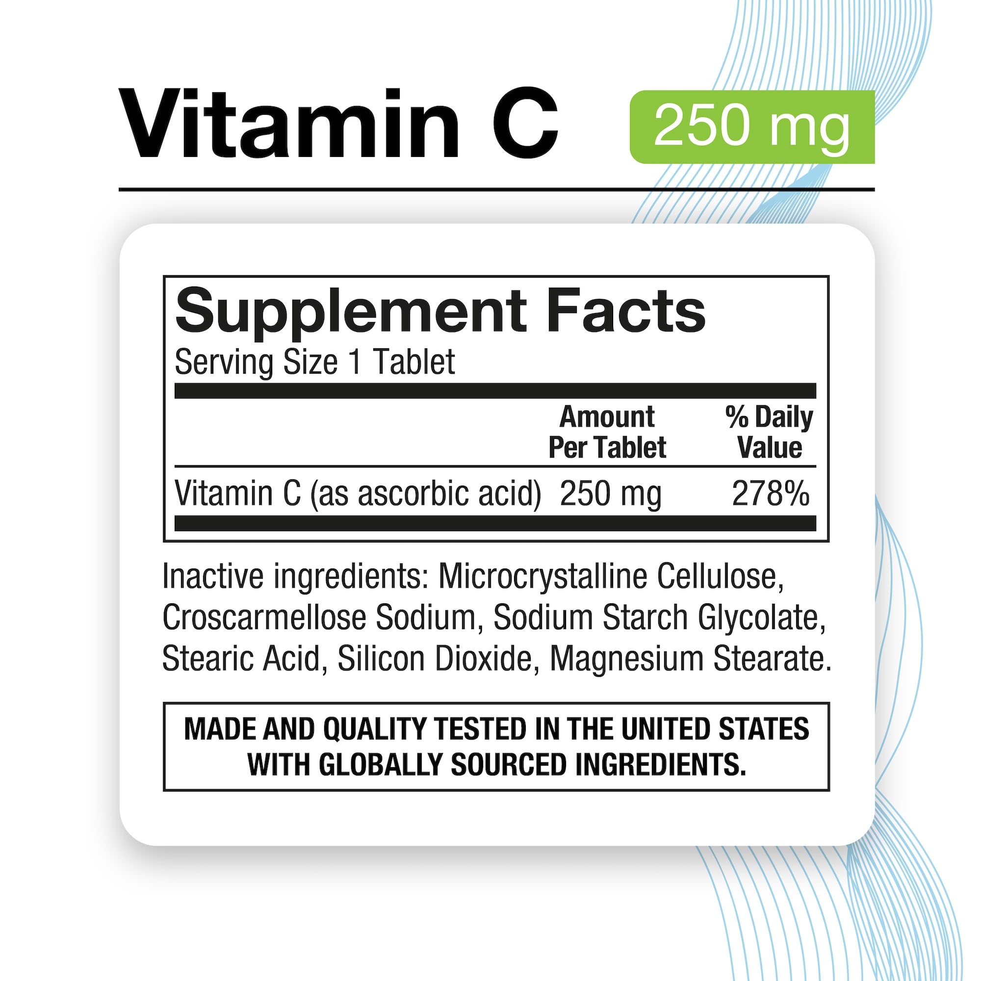 Puregen Labs Vitamin C 250 mg Supports a Healthy Immune System, 200 Tablets — Amazon image 2