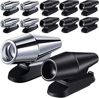 Frienda 10 Pcs Deer Whistles Horns Deer Avoids Collisions Vehicles Wind Activated Ultrasonic Warning for Car Motorcycles Animal Save Alert(Black, Silver)