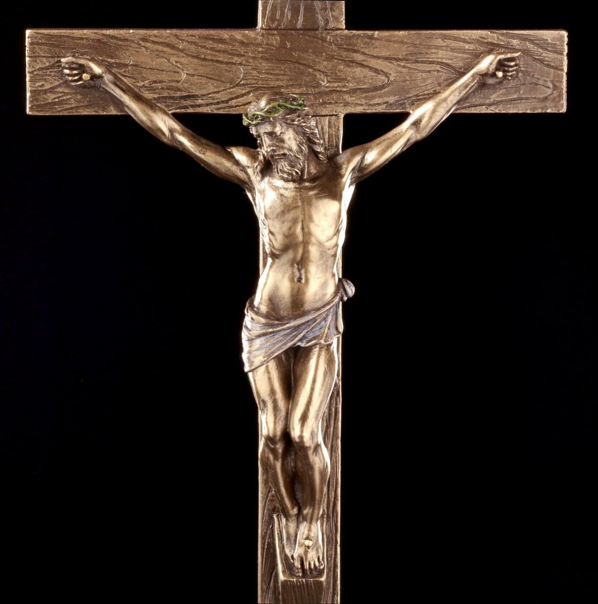 Figurine Veronese - Jésus Portant La Croix - Sculpture En Résine, Style Traditionnel