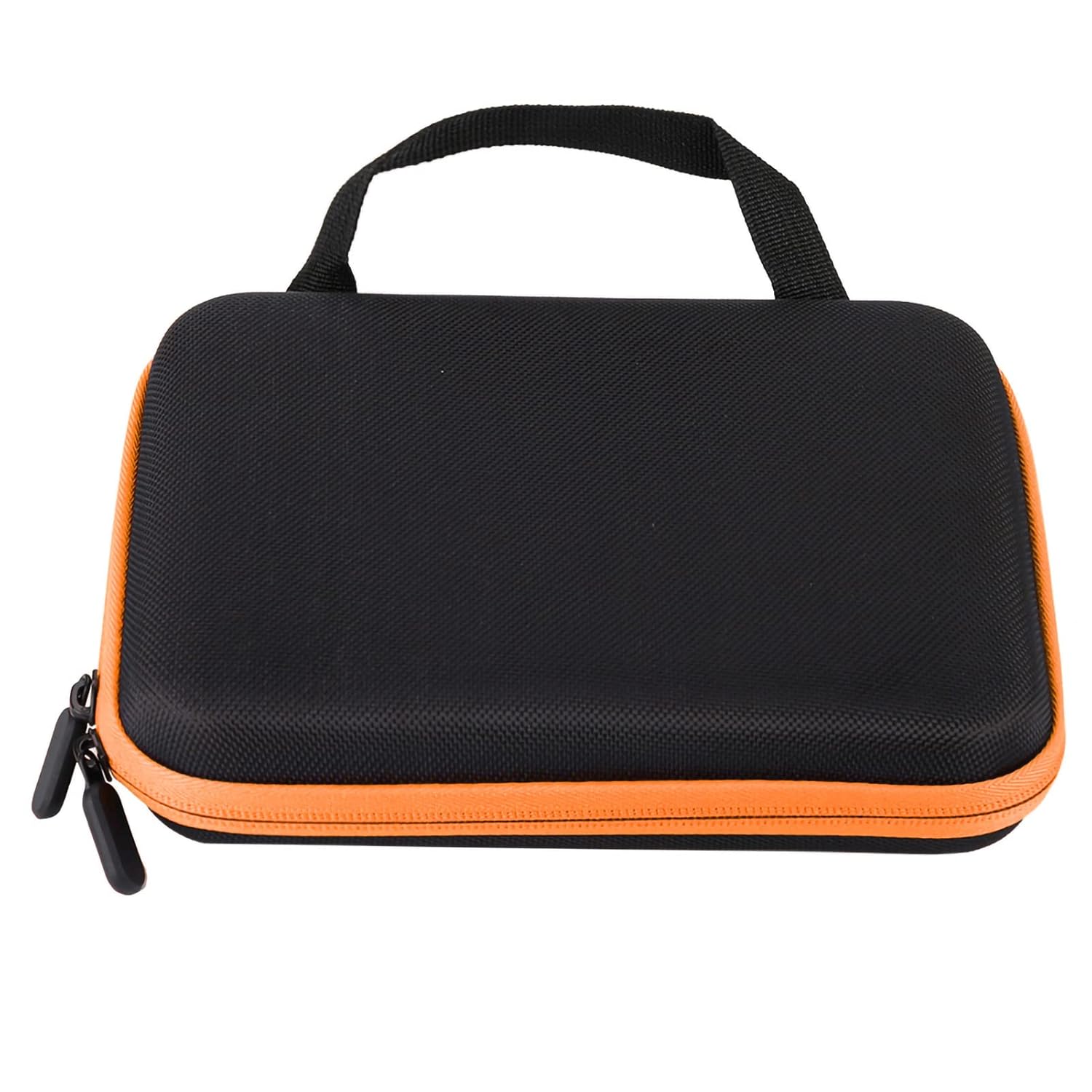 Essential Oil Storage Holder Carrying Case, Essential Oils Box Holds 63 Bottles for Oils, Essential Oil Travel Bag,8.5x6.8x1.9 inch (Bright Orange)