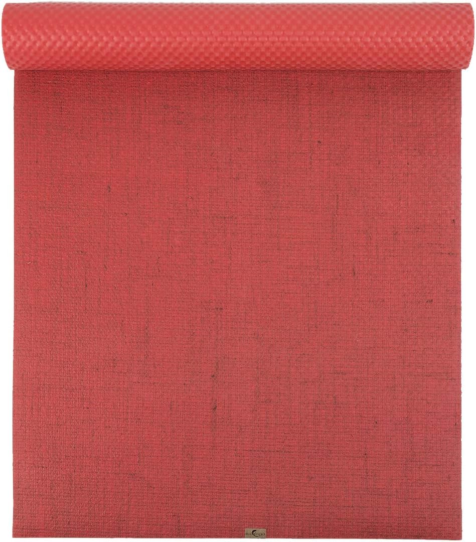 EcoYoga The Original Standard Yoga Mat | Natural Rubber Eco-Friendly Ethical Yoga Mat (Coral)