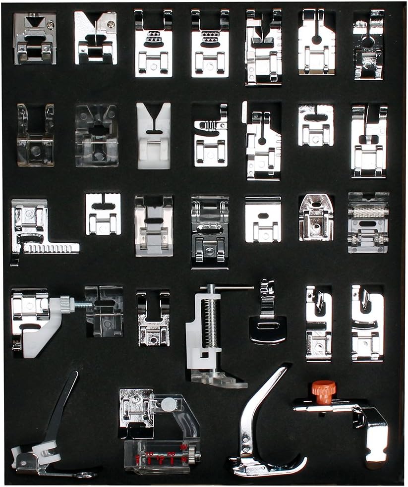 Wisehands 32PCS Sewing Machine Presser Walking Feet Kit for