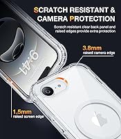 Vista 385 de Diaclara - Funda diseñada para iPhone 15 Plus de 6.7 pulgadas, transparente, cuerpo completo, con protector de pantalla, resistente de protección