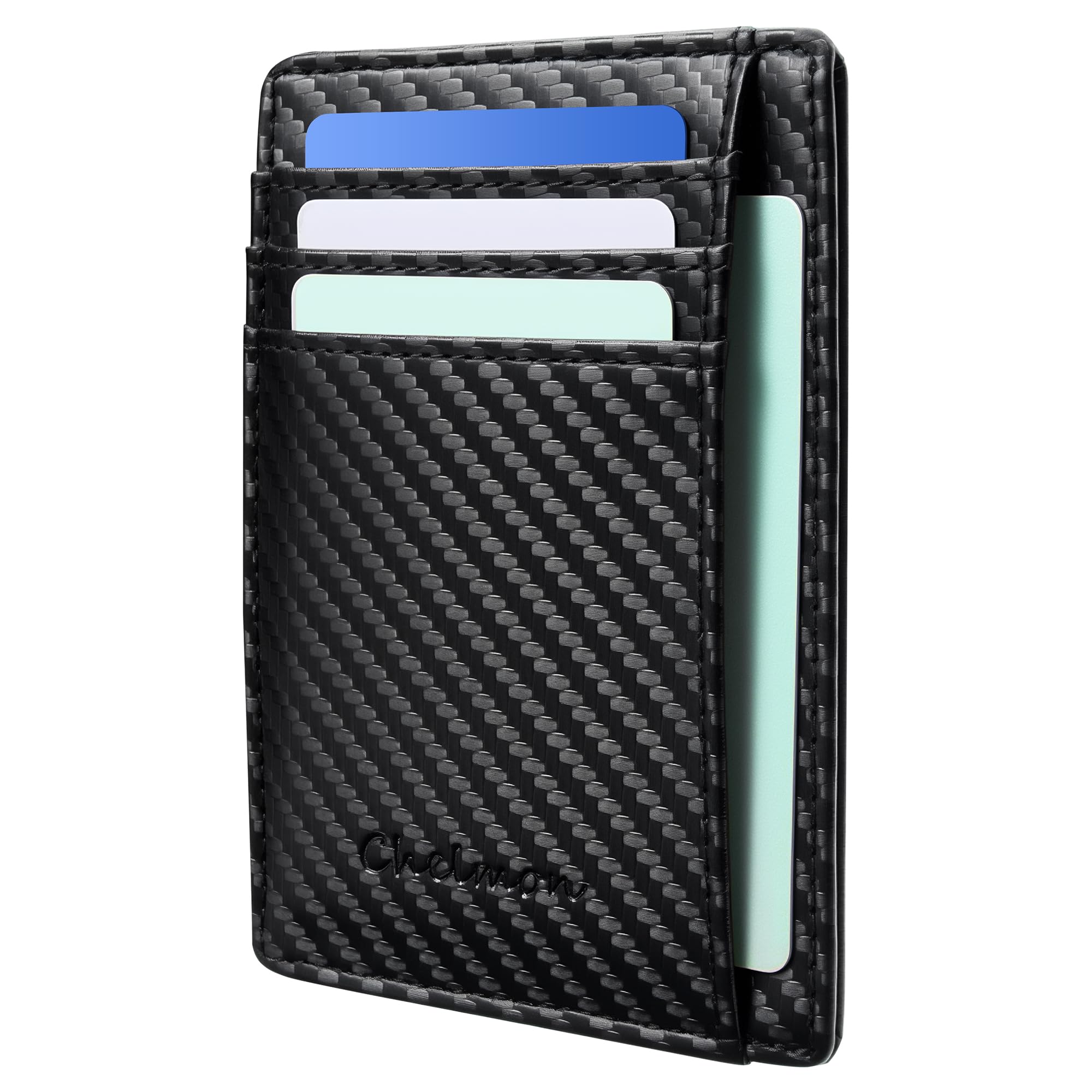 Slim Wallet for Men, Minimalist Front Pocket RFID Blocking Credit Card Holder