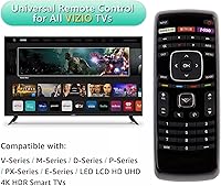 Vista 2 de Nuevo control remoto universal Vizio para todos los televisores de la marca VIZIO, Smart TV