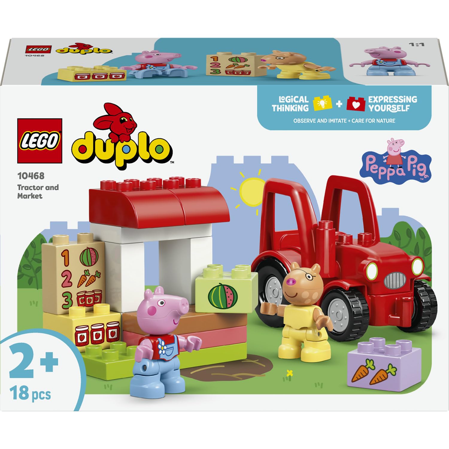 LEGO DUPLO Peppa Pig Traktör ve Pazar 10468