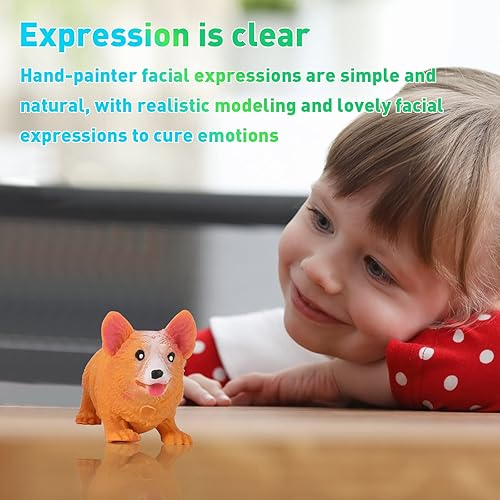 Miniatura 6 de Squishies Squishy Toys Corgi - Pelotas antiestrés para perros y adultos, juguetes de Halloween y Navidad, regalos de fiesta para niños, bolas para