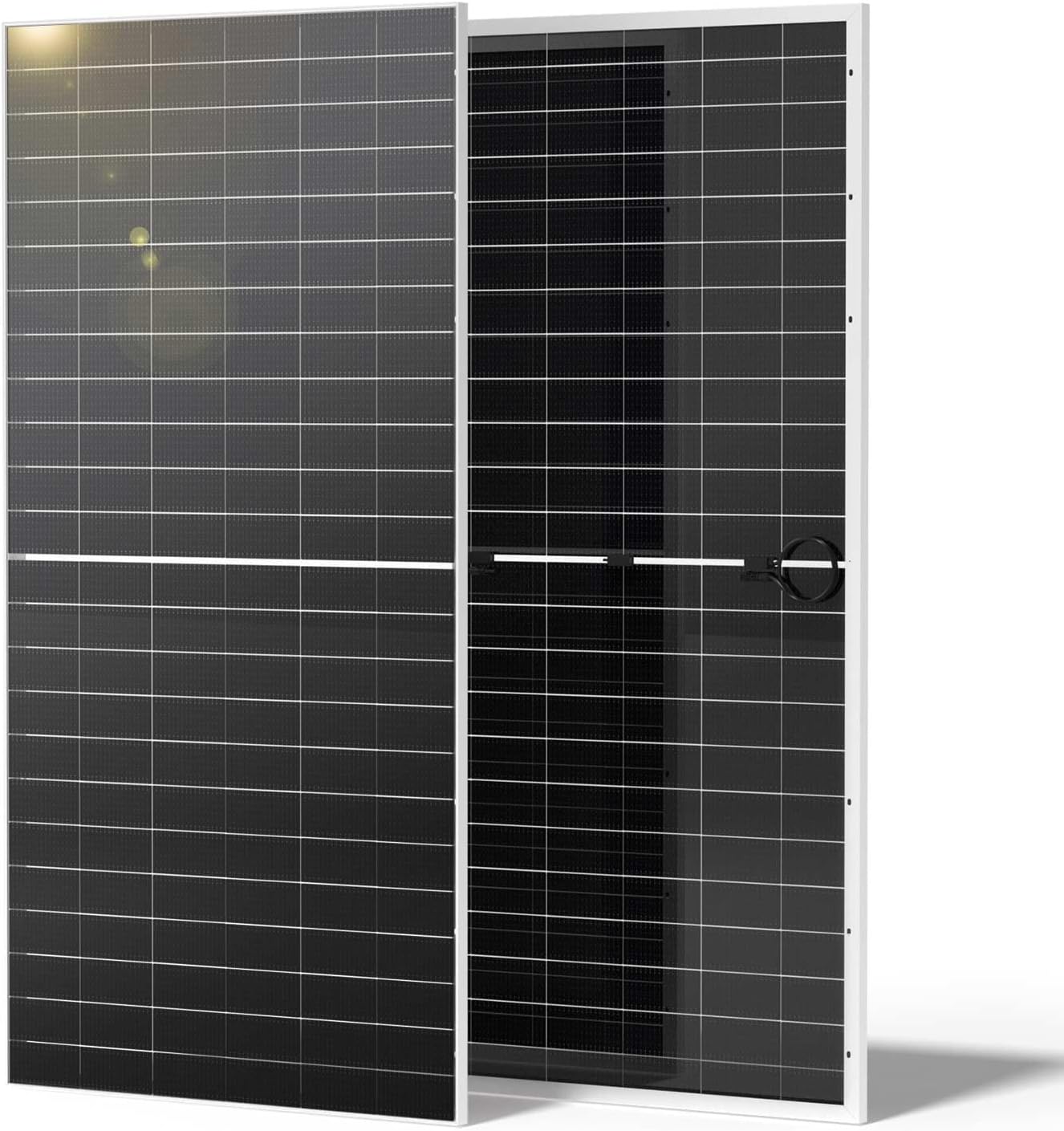 Renogy 1180W Bifacial Solar Panels 2x 590W N-Type Monocrystalline 25% Efficiency for Home RV Off-Grid Black