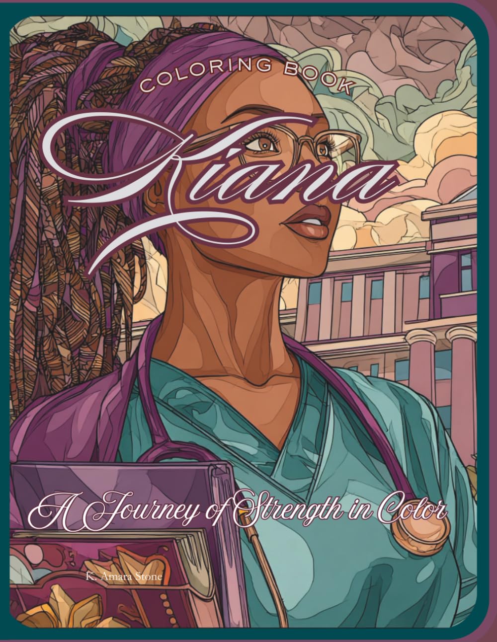 Livre de coloriage Kiana pour soulager l'anxiété et retrouver le calme par la créativité
