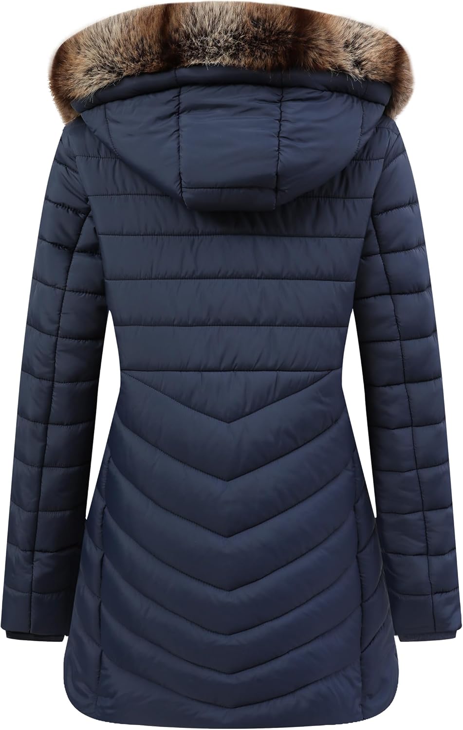 GOLDLADIES Women's Long Winter Coat Waterproof Puffer Jacket Thickened Down Parka With Hood - Image 2