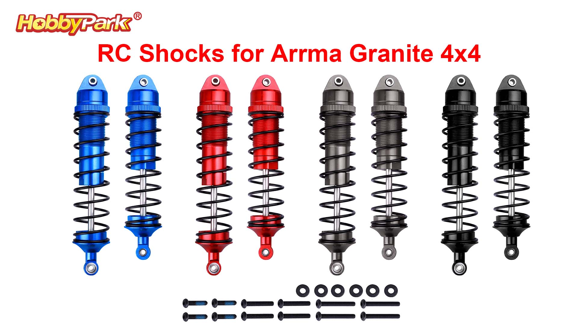 Amazon.com: HobbyPark Aluminum Shocks for Arrma 1/10 Granite 4x4