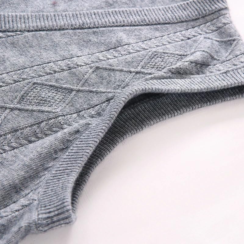 Men Knit Sleeveless Cardigan Sweater Buttons Down Vest V Neck Casual Office Sweater Vest4