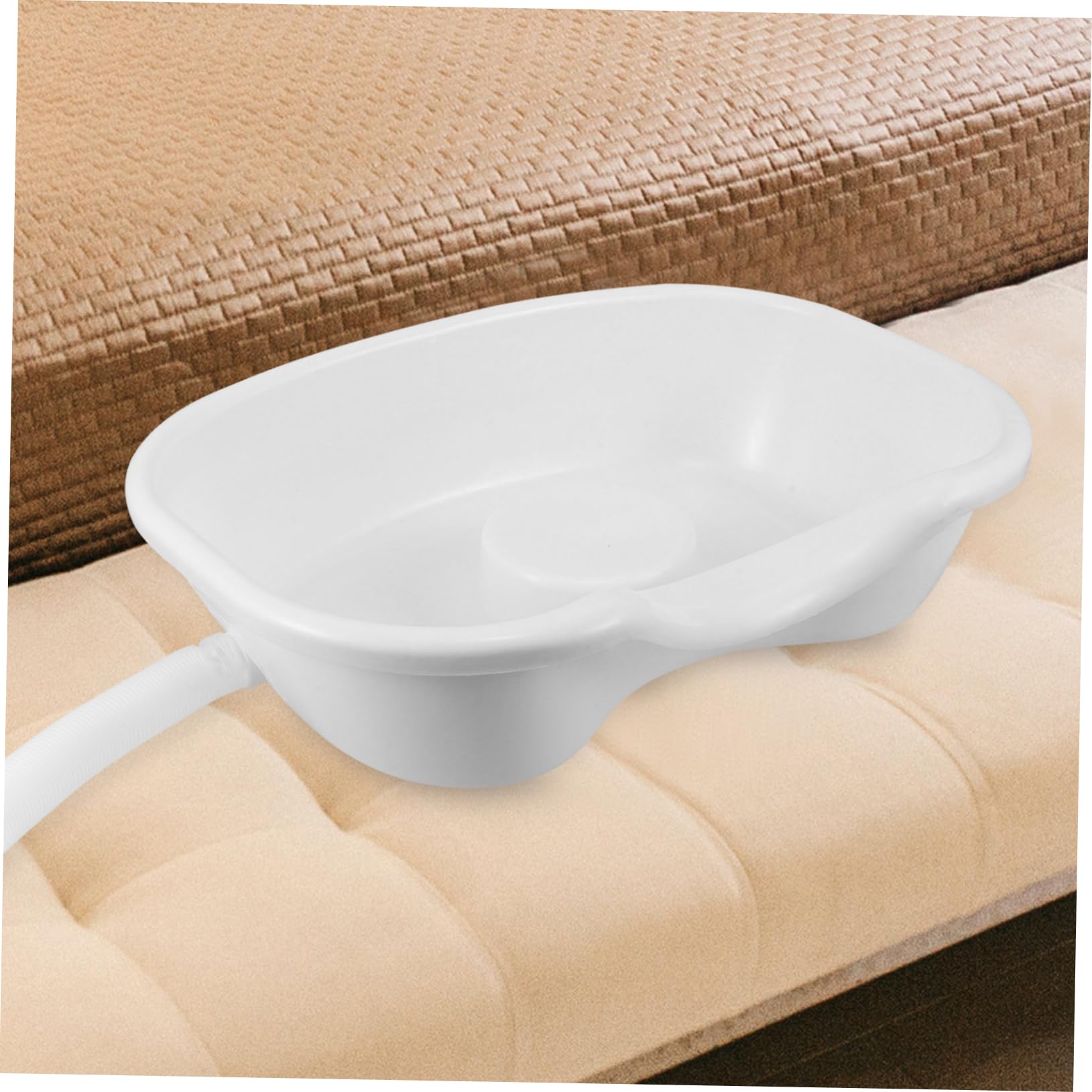 OUNONA Lavandino Per Lavare i Chioma Portatile 70cm Tubo Di Scarico, Lavabo Da Comodino Per Pazienti Allettati, Anziani e Donne Incinte, Supporto Testa e Collo, Accessori Per Assistenza Domiciliare