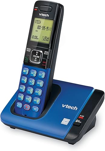 Miniatura 3 de Teléfono Vtech DECT 6.0 con identificador de llamadas  llamada en espera, plata  negro con 2 auriculares inalámbricos, Azul