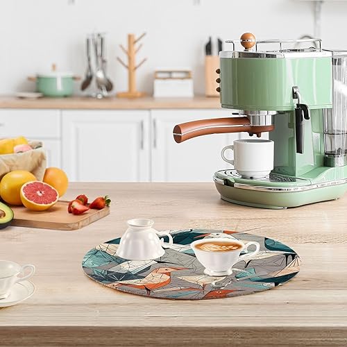 Miniatura 6 de 3 Pcs Pot Holders Trivets Set Bird Origami Yellow Blue Green Orange for Hot Pots and Pans 15in Cotton Thread Weave Heat Resistant Hotpads for Crock