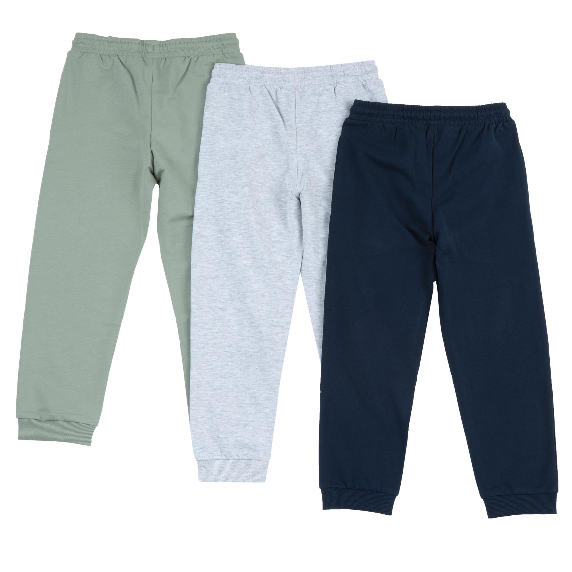 Prénatal, Pantaloni Bambino, 3 Pantaloni Lunghi in Felpa Leggera, Diversi Colori Inclusi