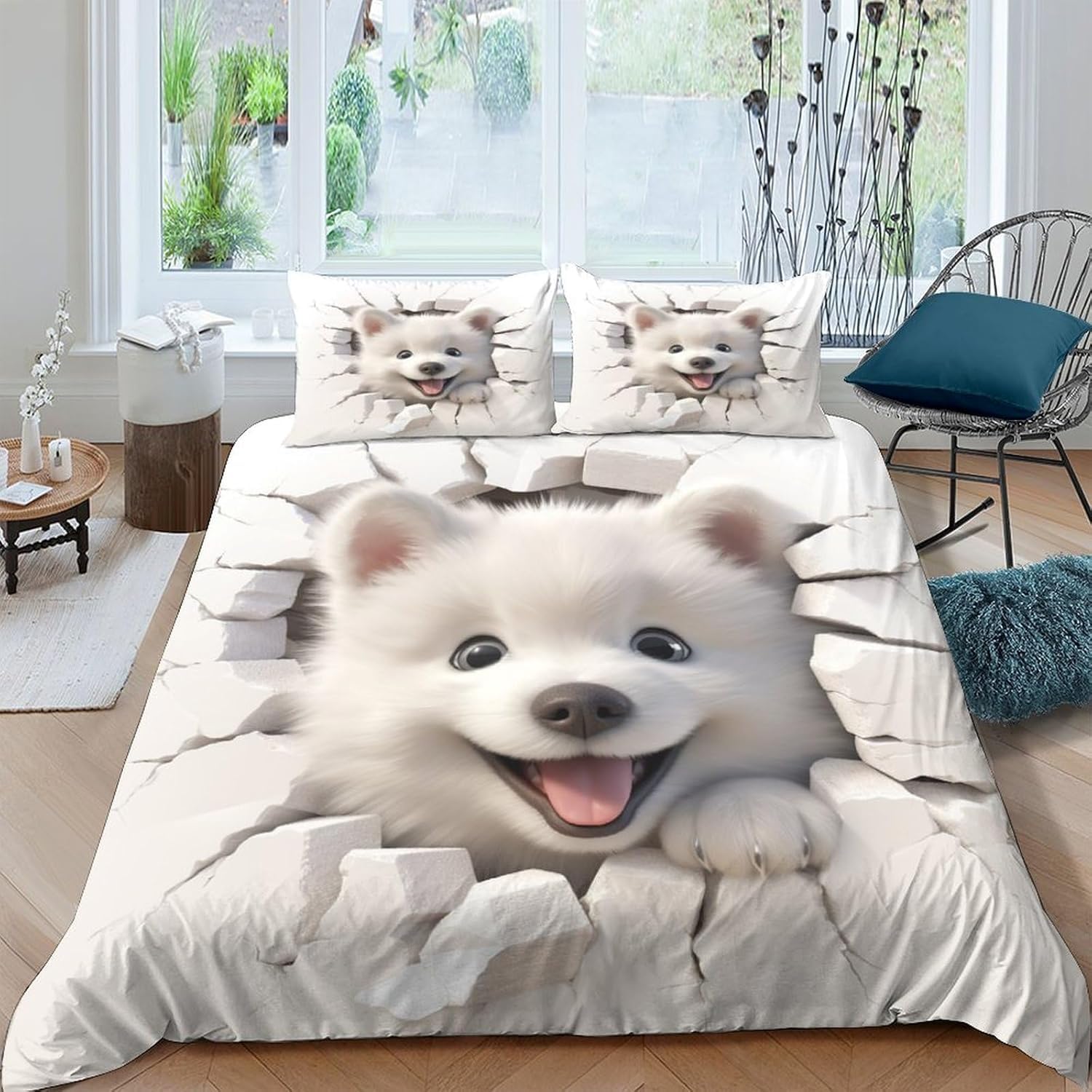 Housse de couette 3D chien pour transformer votre chambre en un cocon de douceur