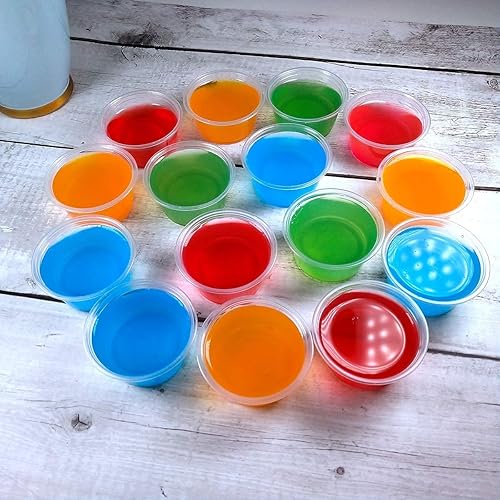 Miniatura 6 de TashiBox 4oz vasos de plásticoporción tazastazas de souffle con tapas desechables, 100 conjuntos