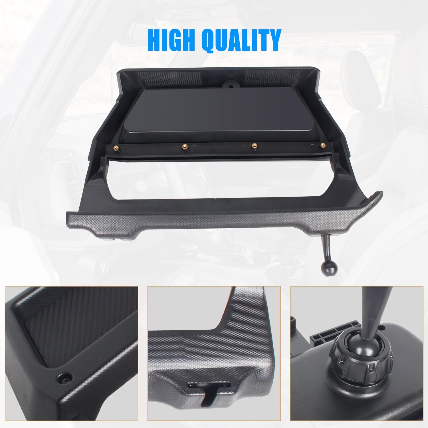 Dashboard Mobile Phone Holder Compatible with Ford Bronco 2021 2022 2023 2/4 Doors, Cell Phone Mount with Storage Tray