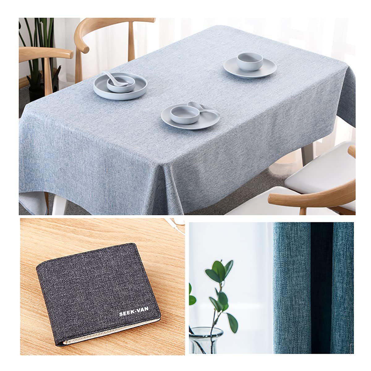 Maju Slub Baumwollleinenstoff Leinwandstoff Sofastoff Material für Tischdecken, Vorhänge Und Kissen - Stark und Langlebig - 150 cm Breit(Size:300x150 cm)