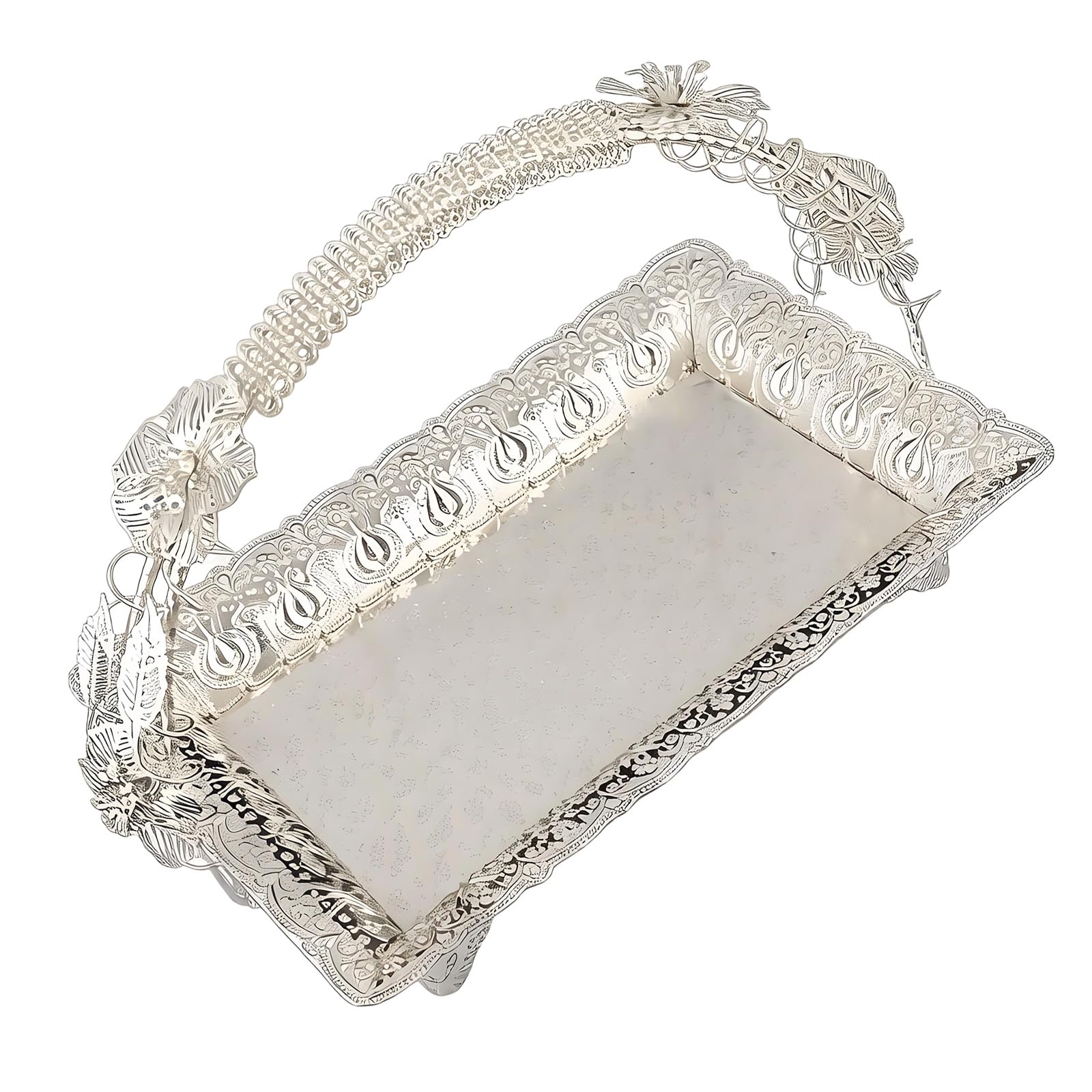 Stylish Open Weave Metal Candy Holder Dessert Serving Tray Perfect for Displaying Freshness Fruits and Small Items Snacks Container